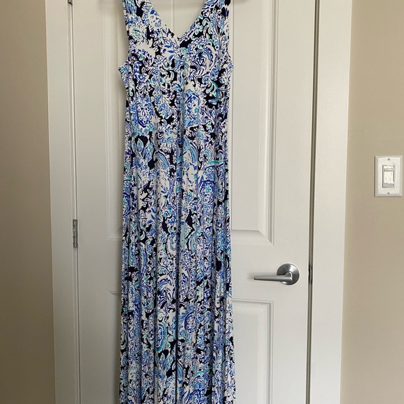 Cynthia Rowley V-Neck Maxi Sundress - Size M - Picture 2 of 4